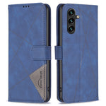 BINFEN COLOR For Samsung Galaxy A55 5G Phone Cases Wallet Stand Geometry Imprint Leather Cover