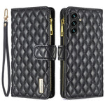 BINFEN COLOR BF Style-15 til Samsung Galaxy A55 5G Mobilcover med Lynlåslomme og Støttefod