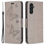 For Samsung Galaxy A55 5G Case Anti-Fall Butterfly Imprinted Leather Mobile Phone Stand Cover