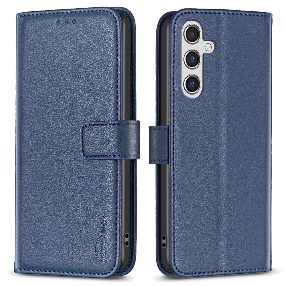 BINFEN COLOR BF17 For Samsung Galaxy A55 5G Flip Case PU Leather All Inclusive Phone Cover