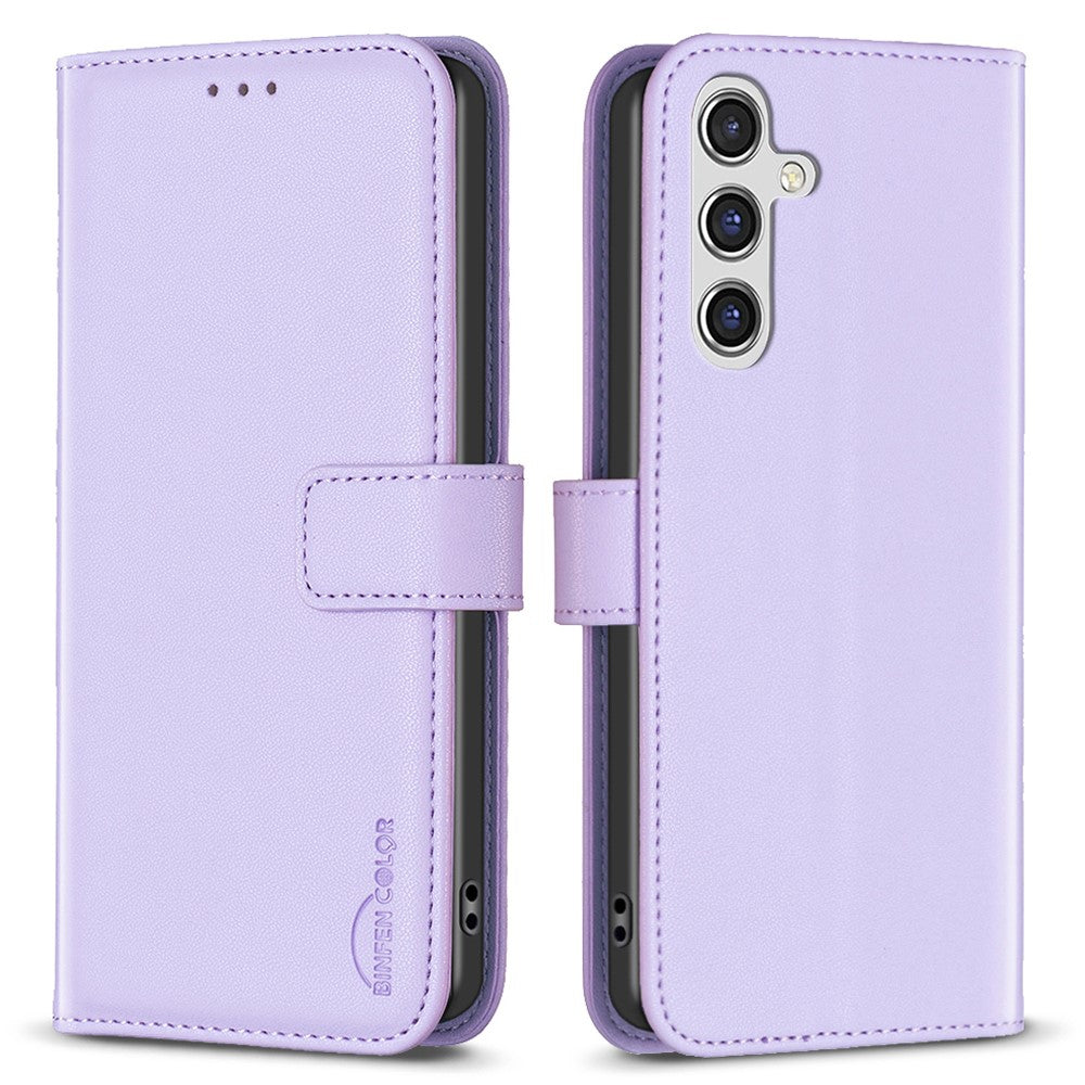 BINFEN COLOR BF17 For Samsung Galaxy A55 5G Flip Case PU Leather All Inclusive Phone Cover