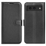 For Google Pixel 8a Leather Case Litchi Texture Stand Phone Wallet Cover