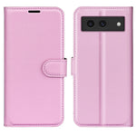 For Google Pixel 8a Leather Case Litchi Texture Stand Phone Wallet Cover