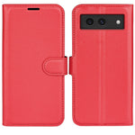 For Google Pixel 8a Leather Case Litchi Texture Stand Phone Wallet Cover
