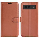 For Google Pixel 8a Leather Case Litchi Texture Stand Phone Wallet Cover