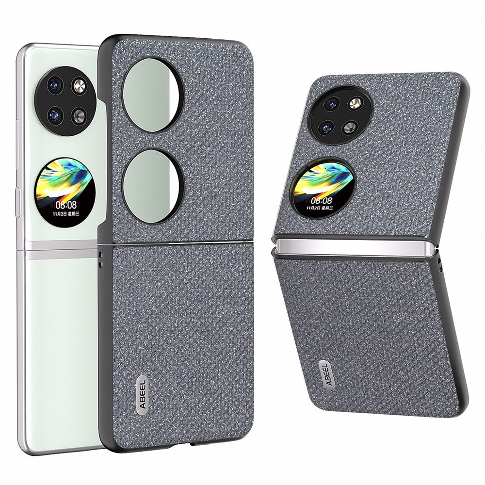 ABEEL För Huawei Pocket 2 mobilskal PU-läder Strassstruktur Baksida