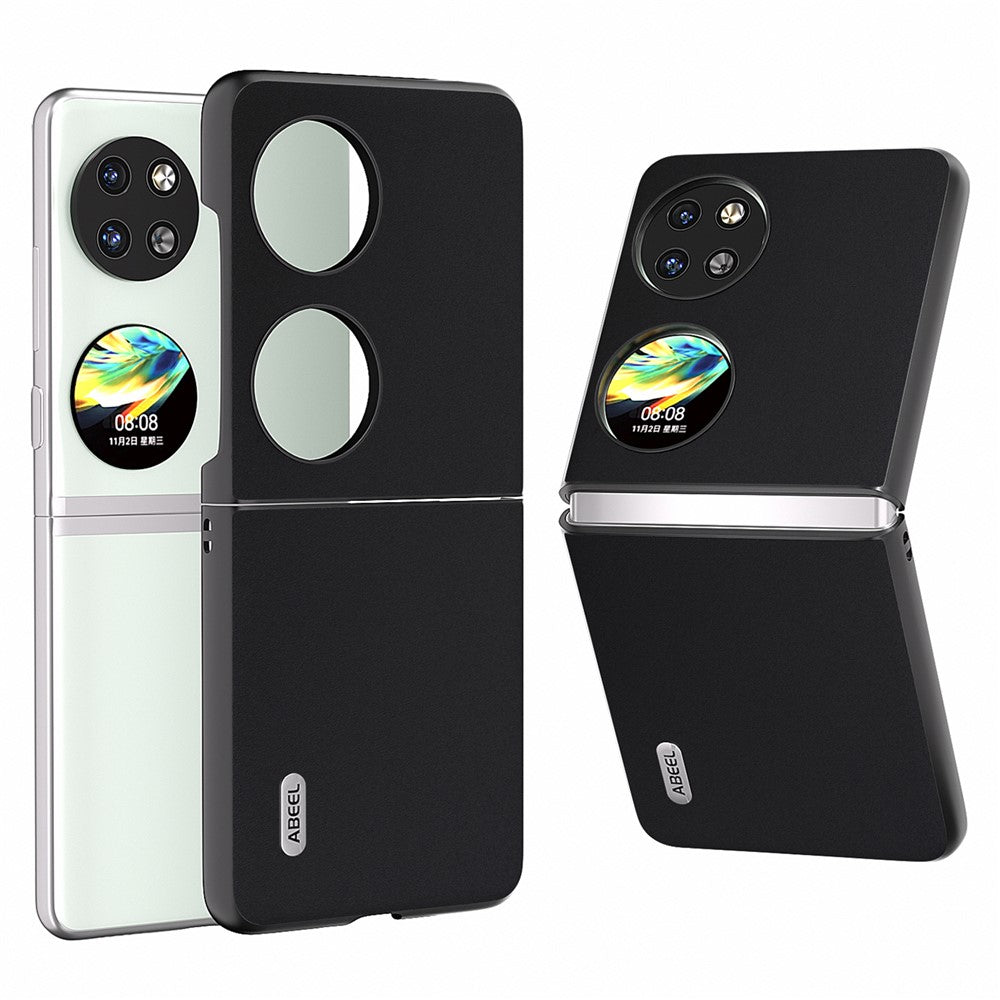ABEEL För Huawei Pocket 2 mobilskal Äkta Koläder Mjukt Silkeslent Skal