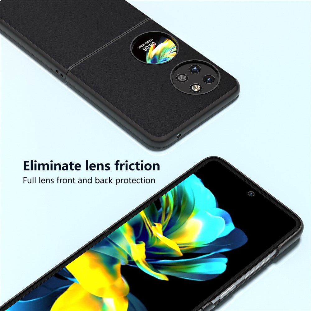 ABEEL För Huawei Pocket 2 mobilskal Äkta Koläder Mjukt Silkeslent Skal