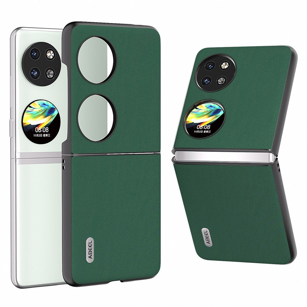 ABEEL För Huawei Pocket 2 mobilskal Äkta Koläder Mjukt Silkeslent Skal