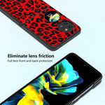 ABEEL För Huawei Pocket 2 mobilskal PU-läder Leopardmönster Baksida