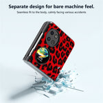 ABEEL För Huawei Pocket 2 mobilskal PU-läder Leopardmönster Baksida