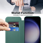 For Samsung Galaxy S24 Clear Case Magnetic Case RFID Blocking Electroplating Phone Cover