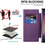 For Samsung Galaxy S24 Ultra Case Magnetic Case Electroplating RFID Blocking Clear Phone Cover