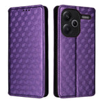 For Xiaomi Redmi Note 13 Pro+ 5G Case Rhombus Imprinted PU Leather Cover with Wallet