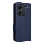 For Xiaomi Redmi Note 13 Pro+ 5G Case Litchi Texture PU Leather Wallet Phone Protector with Strap