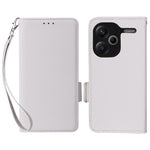 For Xiaomi Redmi Note 13 Pro+ 5G Case Litchi Texture PU Leather Wallet Phone Protector with Strap