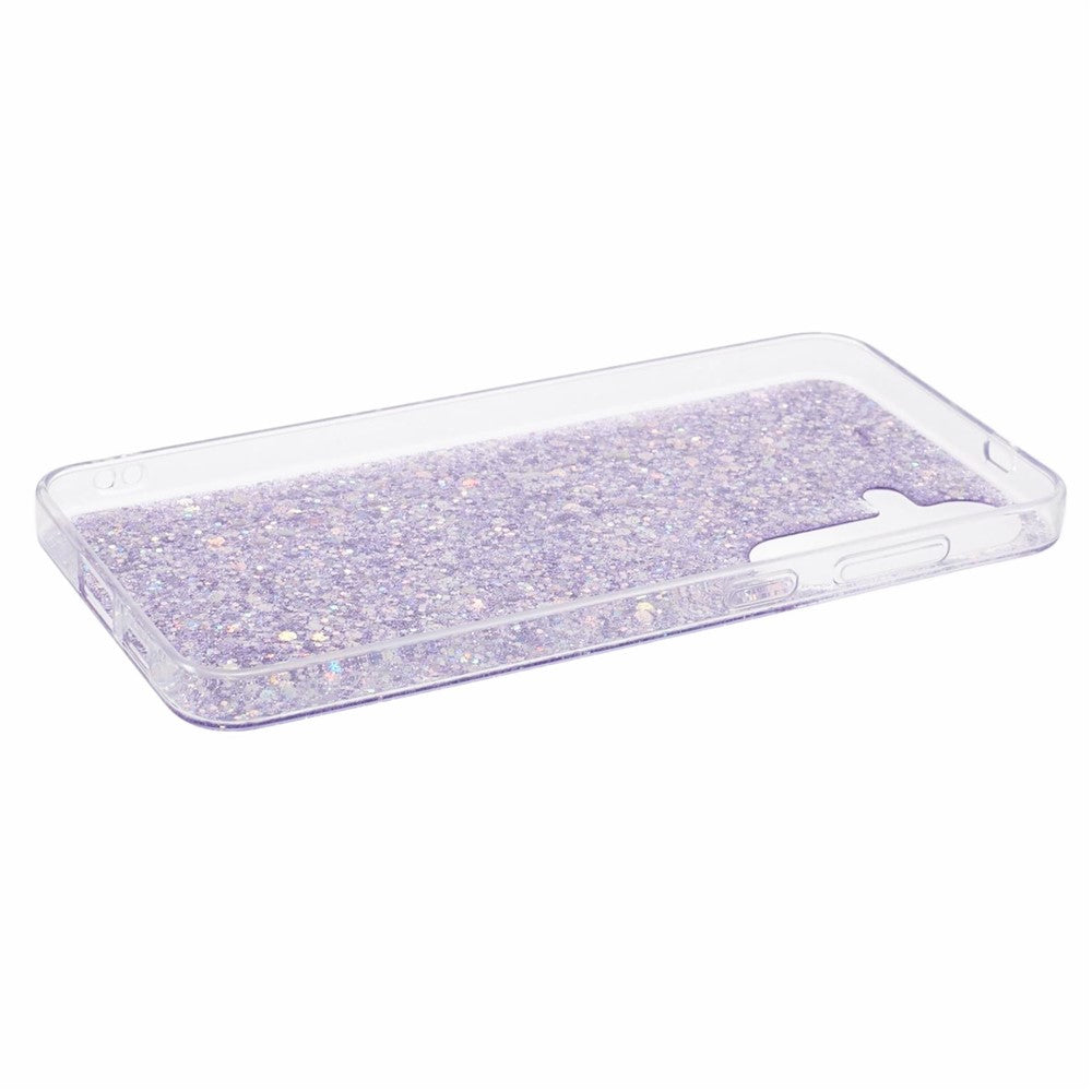 Samsung Galaxy S24+ skal, reptåligt, glittrigt TPU-skal