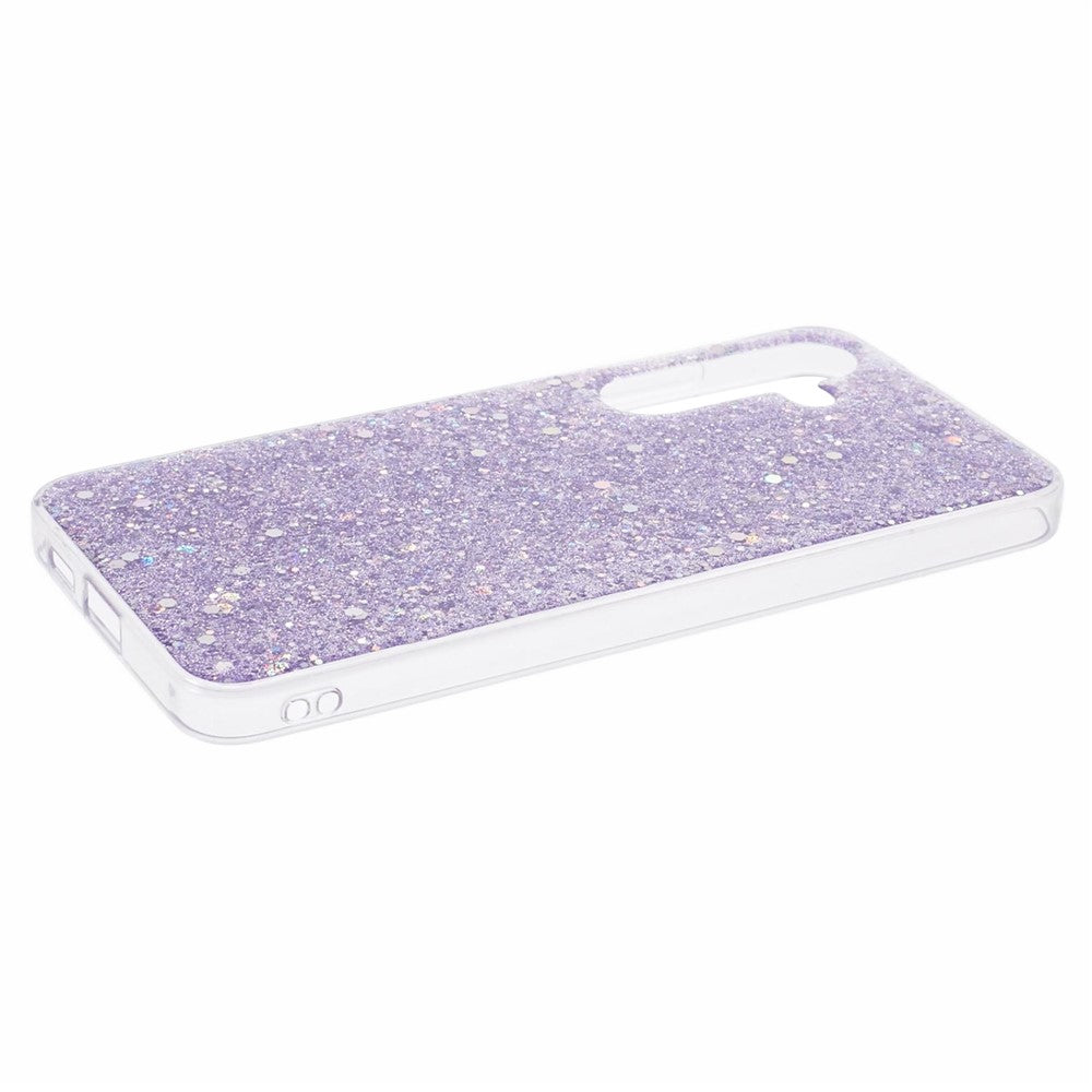 Samsung Galaxy S24+ skal, reptåligt, glittrigt TPU-skal