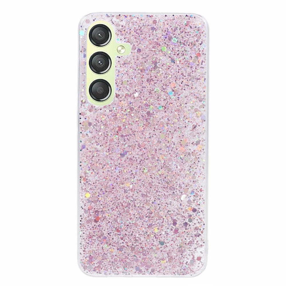 For Samsung Galaxy S24 TPU Case Glitter Sequins Anti-scratch Phone Cover