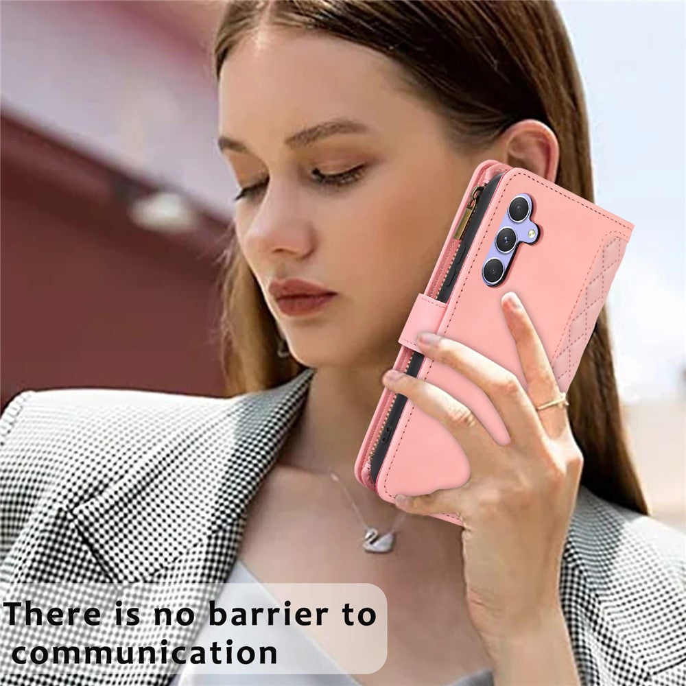 Samsung Galaxy A25 5G (Global) (161,0 x 76,5 x 8,3 mm) fodral med tryck i PU-läder, 9 kortfack, plånboksfodral för mobil