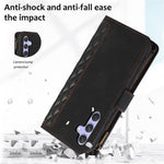 Til Samsung Galaxy A05s 4G Etui Lynlås Læder Rhombus Gitter Præget Telefonbeskytter