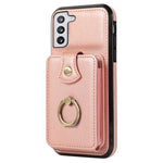 Samsung Galaxy S22+ 5G-skal med stativ, Slim-Fit TPU+PU-läder, mobilmobilskal