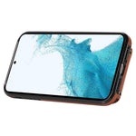For Samsung Galaxy S21 4G / 5G Case Kickstand TPU+PU Leather Slim-Fit Mobile Phone Cover