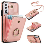 For Samsung Galaxy S21 4G / 5G Case Kickstand TPU+PU Leather Slim-Fit Mobile Phone Cover