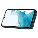 For Samsung Galaxy S21+ 5G Case TPU+PU Leather RFID Blocking Card Holder Phone Cover