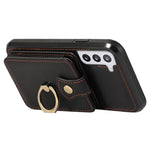 For Samsung Galaxy S21+ 5G Case TPU+PU Leather RFID Blocking Card Holder Phone Cover