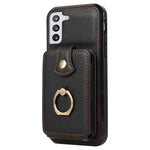 For Samsung Galaxy S21+ 5G Case TPU+PU Leather RFID Blocking Card Holder Phone Cover
