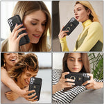 For Samsung Galaxy S21+ 5G Case TPU+PU Leather RFID Blocking Card Holder Phone Cover