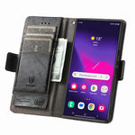 For Samsung Galaxy S24 Ultra Phone Cases CASENEO PU Leather Cover Stand with RFID Blocking Wallet