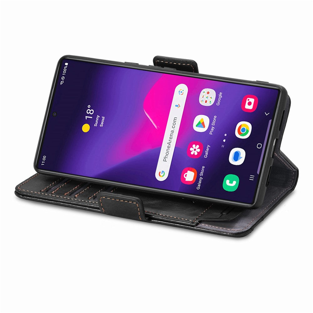 For Samsung Galaxy S24 Ultra Phone Cases CASENEO PU Leather Cover Stand with RFID Blocking Wallet