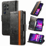 For Samsung Galaxy S24 Ultra Phone Cases CASENEO PU Leather Cover Stand with RFID Blocking Wallet