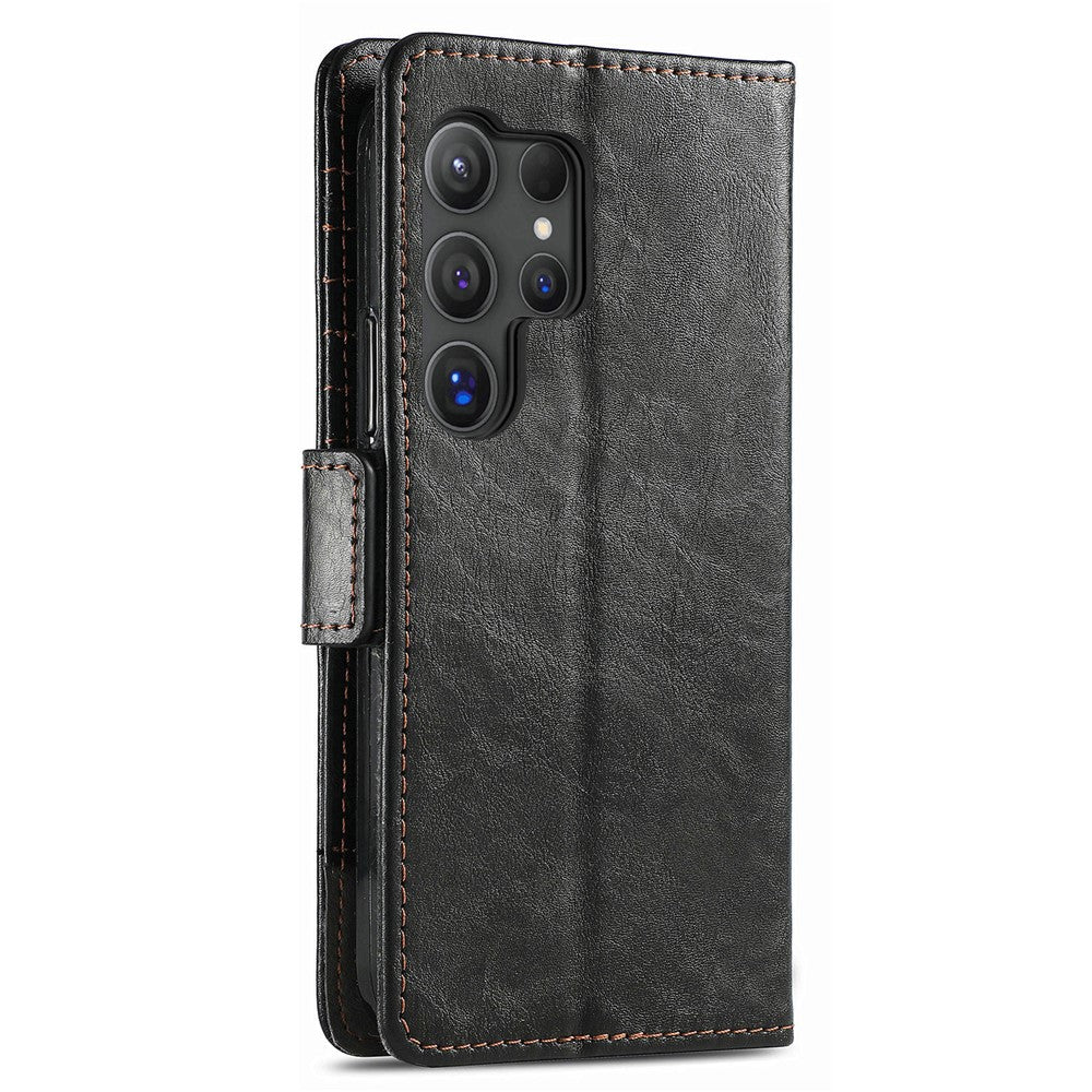 For Samsung Galaxy S24 Ultra Phone Cases CASENEO PU Leather Cover Stand with RFID Blocking Wallet