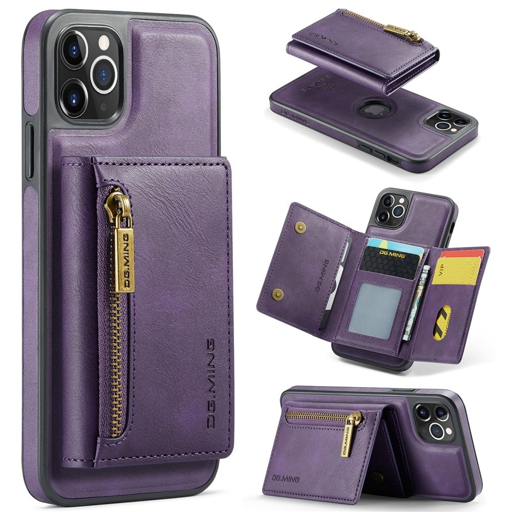 DG.MING M5-serie til iPhone 11 Pro Max lædercover med aftagelig magnetisk pung