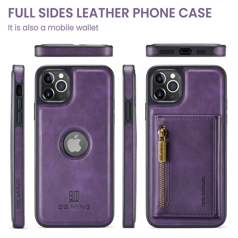DG.MING M5-serie til iPhone 11 Pro Max lædercover med aftagelig magnetisk pung