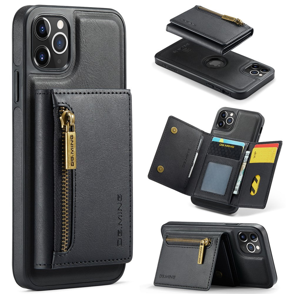 DG.MING M5-serie til iPhone 11 Pro Max lædercover med aftagelig magnetisk pung