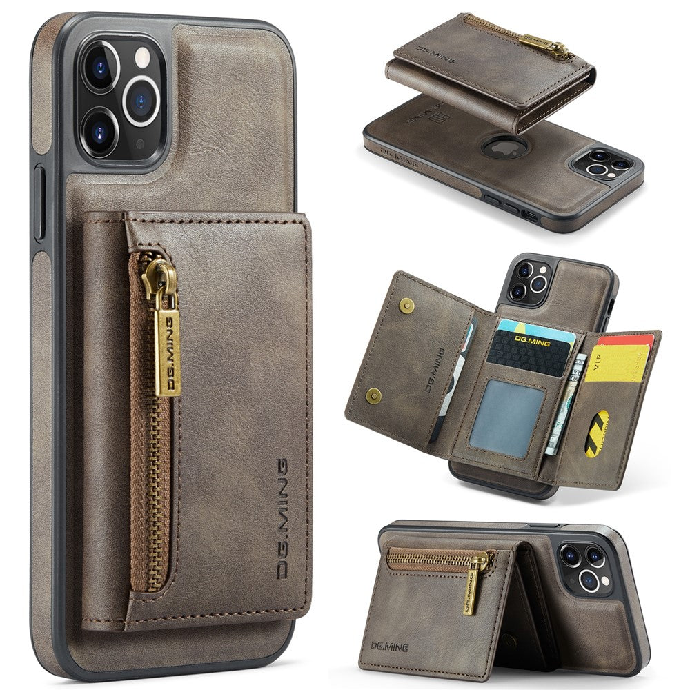 DG.MING M5-serie til iPhone 11 Pro Max lædercover med aftagelig magnetisk pung