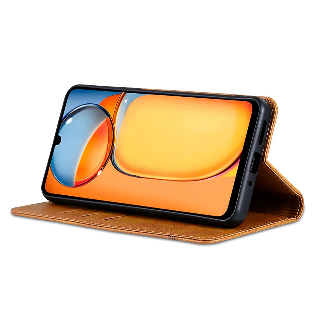 AZNS Läderfodral för Xiaomi 13C 4G / 13C 5G / Poco C65 4G / Poco M6 5G / 13R 5G Plånboksfodral med magnetiskt skydd för mobilen