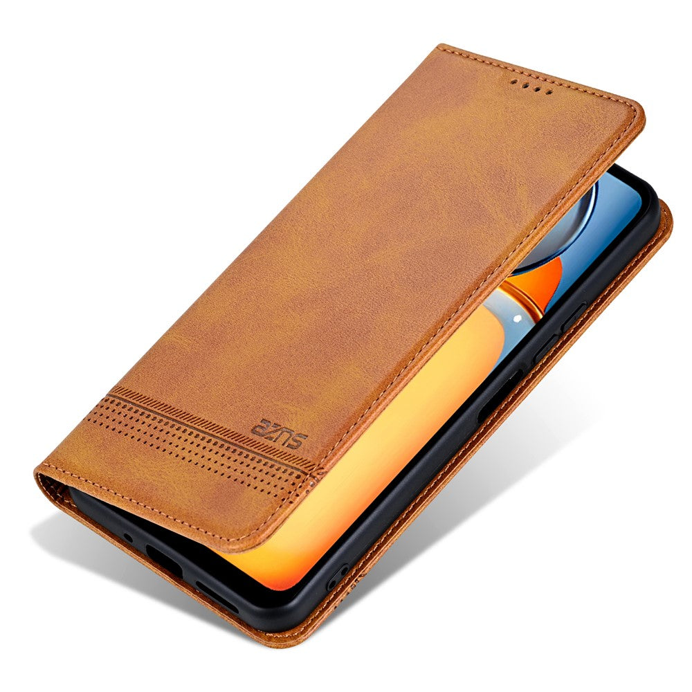 AZNS Läderfodral för Xiaomi 13C 4G / 13C 5G / Poco C65 4G / Poco M6 5G / 13R 5G Plånboksfodral med magnetiskt skydd för mobilen