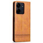 AZNS Läderfodral för Xiaomi 13C 4G / 13C 5G / Poco C65 4G / Poco M6 5G / 13R 5G Plånboksfodral med magnetiskt skydd för mobilen
