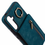 For Samsung Galaxy S24 Case Wallet Retro PU+TPU Kickstand Anti-drop Phone Cover