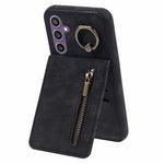For Samsung Galaxy S24 Case Wallet Retro PU+TPU Kickstand Anti-drop Phone Cover