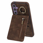 For Samsung Galaxy S24 Case Wallet Retro PU+TPU Kickstand Anti-drop Phone Cover