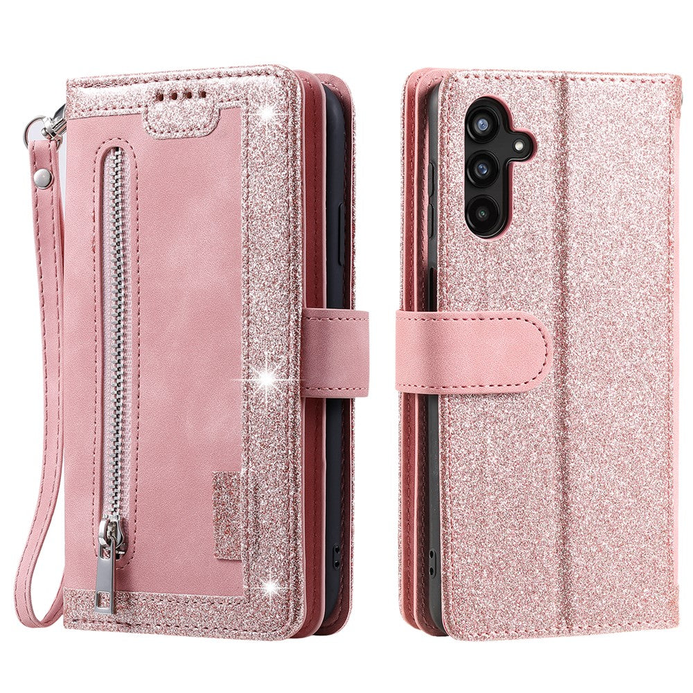 For Samsung Galaxy A55 5G Leather Case 9 Card Holder Folio Phone Cover