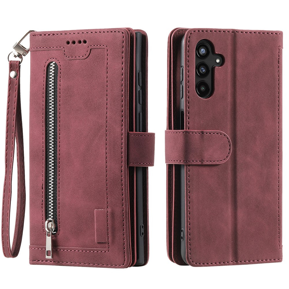For Samsung Galaxy A55 5G Leather Case 9 Card Holder Folio Phone Cover