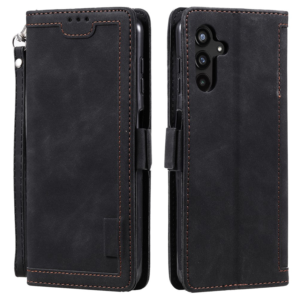 Leather Case for Samsung Galaxy A55 5G Retro Splicing Wallet Phone Cover