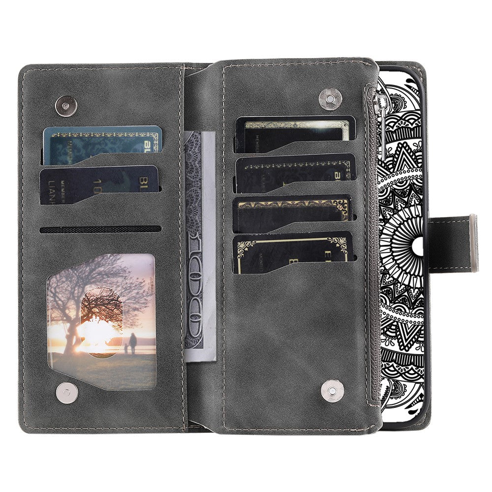 Til Samsung Galaxy A35 5G Telefoncover Pung med Kortholder Lædercover